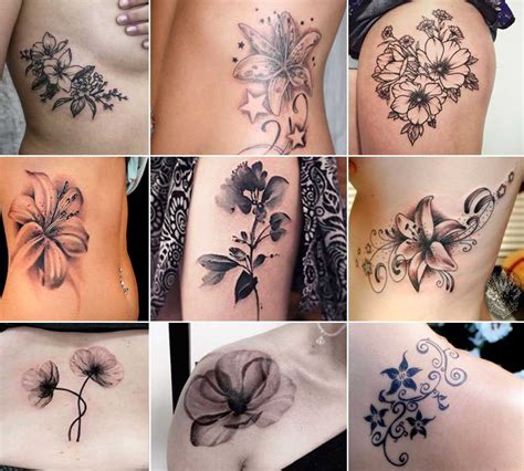 tatuaggio fiori di campo|Tatuaggi con fiori: significato e 200 immagini